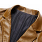 Leather Men's Autumn and Winter Slim Korean Leather Jacket Business Casual Plus Velvet Thick Leather Suit Jacket