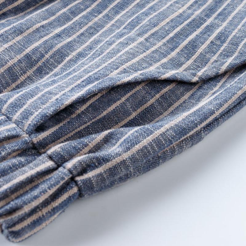 Summer Thin Cotton-linen Cropped Trousers Women Loose Large Size Casual High-waist Harem Pants Nine-point Cotton and Linen Pants Women