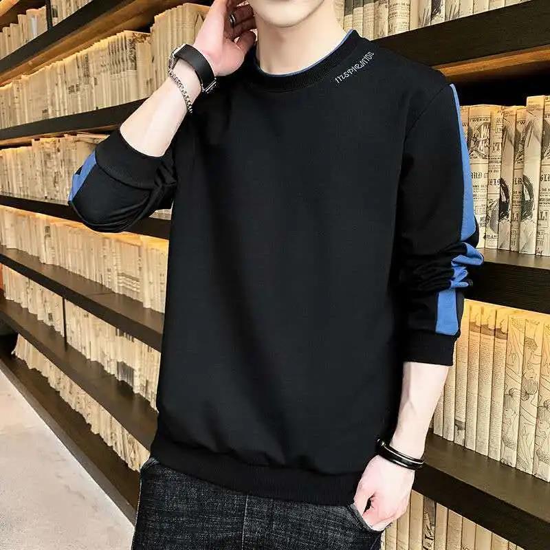 Sweater Men's Winter Warm and Comfortable Top Casual Round Neck Long-sleeved T-shirt Pullover Bottoming Shirt