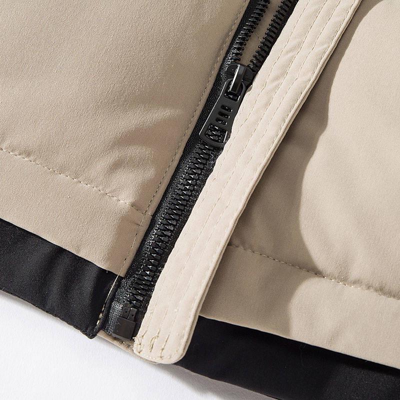 Winter Warm Coat Men Thick Streetwear Jacket Man Cotton Parka Fleece Stand Collar Overcoat
