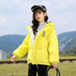 Girls' Winter Warm Down Jacket Glossy Disposable Cotton Clothes Short Padded Windproof Hooded Jacket