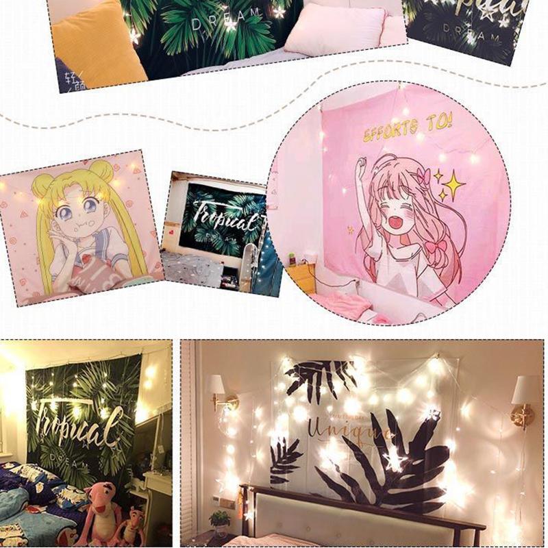 Anime Background Tapestry Dormitory Bedside Must-have Wall Cloth Household Room Decoration Hanging Cloth