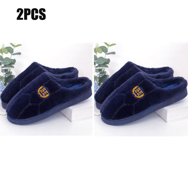 Women's Indoor Cotton Slippers Thick-soled Non-slip Home Household Couple Slippers Men's Warm Thick Plush Slippers