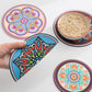 1/2/4pcs Mandala Pattern Creative Silicone Coaster Household Anti-scalding Mat Coffee Drink Coaster