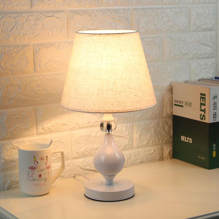 European Bedside Reading Light Led Table Lamp E27 fabric Desk Lamp interior lighting Home Decor