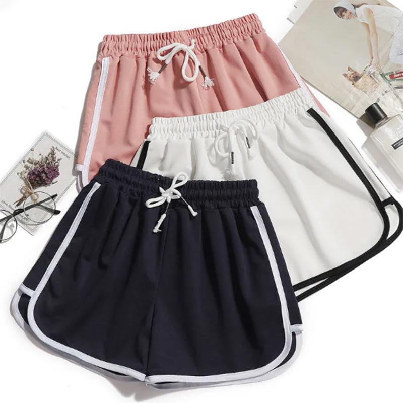 Sports Shorts Women's Summer Outer Wear Yoga Running Home Striped Shorts Casual High Waist Loose Anti-glare