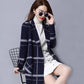 Knitted Cardigan Women's Mid-length Loose Plus Size Sweater Korean Style Autumn and Winter Thick Coat