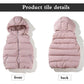 Cotton Vest Removable Hat Spring and Autumn Short Down Cotton Jacket