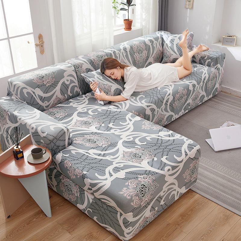 All-inclusive Stretch Universal Sofa Cover Full-cover Sofa Cover Combination Single Three-seat Sofa Cushion Universal