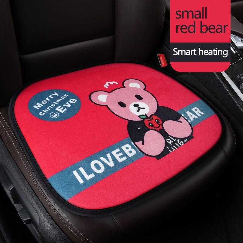 Cartoon Printing Car Electric Heating Seat Cushion Household Seat Heater Heating Pad USB Head