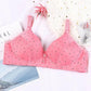 Women Large Size No Steel Ring Thin Bra Gather Sexy Fashion Seamless Cup Surface Simple Natural Comfortable Breathable Adjustable Bra