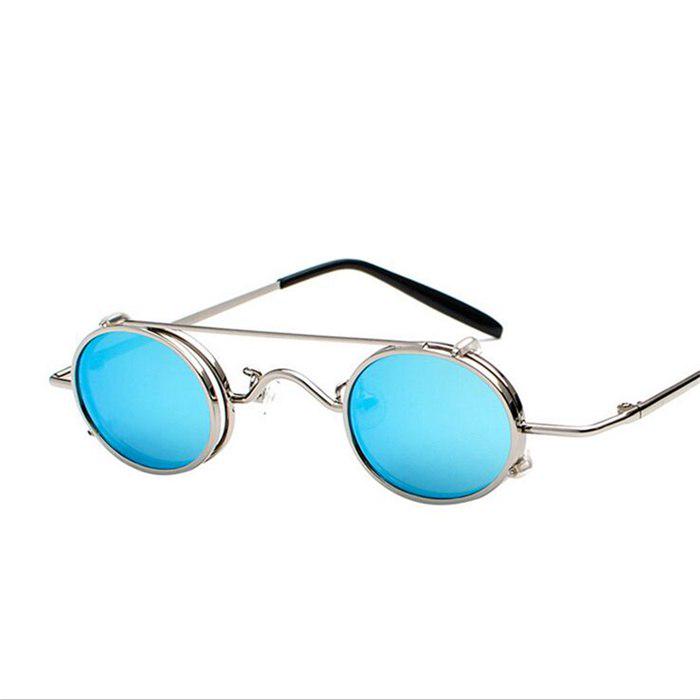 WTEMPO 2019 New Style Metal Steampunk Sunglasses Women Men Retro Removable lightweight Oval Sun Glas