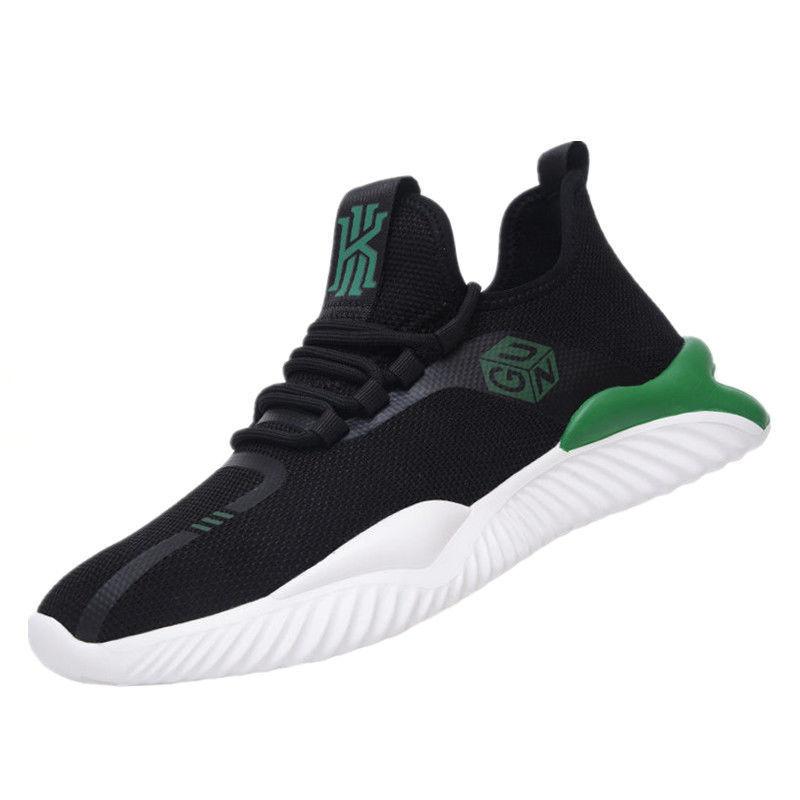 Men's Low-top Casual Fly Woven Mesh Shoes Flying Woven Breathable Soft Sole Sneakers Men's Lightweight Cheap Running Shoes