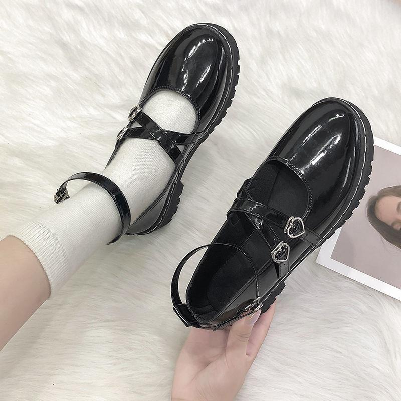 Small Leather Shoes Female British Retro Trifle Bottom Comfortable  Versatile Mary Jane Shoes High Quality
