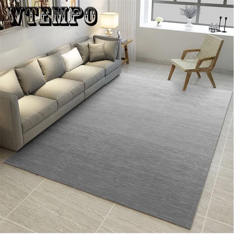 Bedside Carpet Modern Style Geometric Pattern Soft Washable Floor Mat