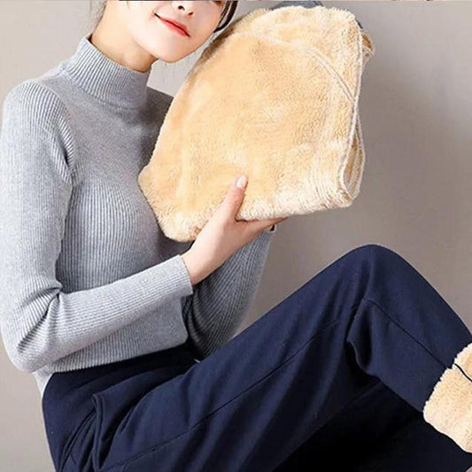 Extra Thick Plus Velvet Trousers Sweatpants Women Loose-fitting Trousers Korean Winter Thick High Waist Harlan Casual Trousers