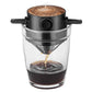 Coffee Filter Portable Stainless Steel Drip Coffee Tea Holder Funnel Baskets Reusable Tea Infuser and Stand Coffee Dripper