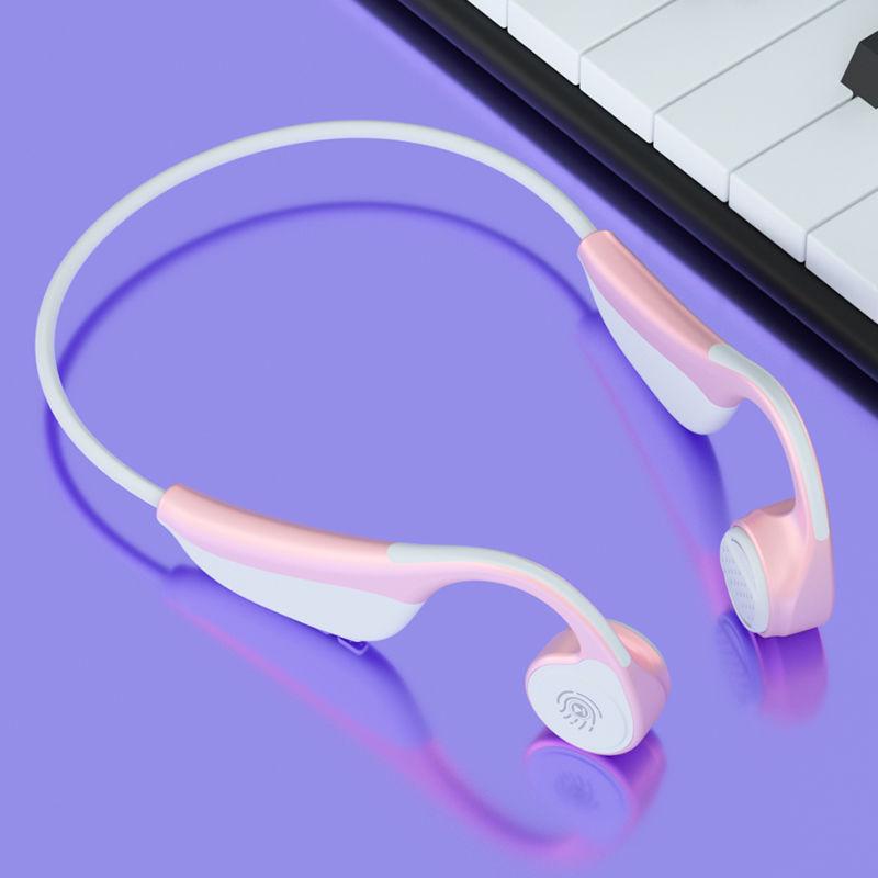 Bluetooth 5.0 Earphone Bone Conduction Binaural Hifi Stereo HD Call Headset with 2200 MAh Power Bank