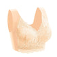 Ladies Large Size Lace Seamless One-piece Fixed Cup Sexy No Steel Ring Beautiful Back Gather Breathable Sleep Comfort Bra