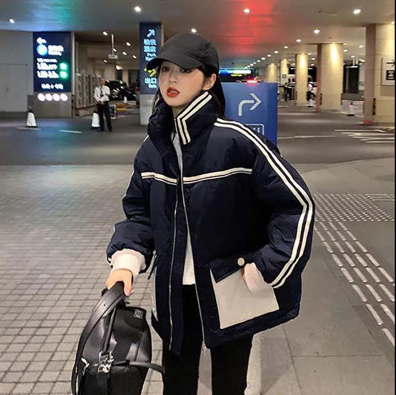 Winter Padded Jacket Women Short Korean Loose Tooling Down Padded Jacket Lovers Padded Jacket