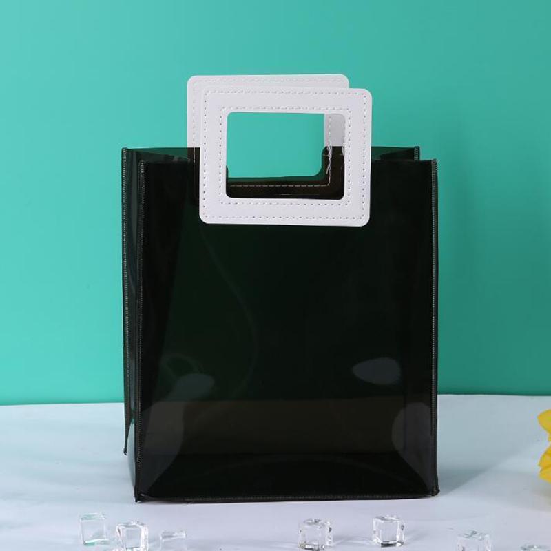 1pcs Women Clear Handbag Waterproof for Bathing Swimming Beach Shopping Bag Portable Transparent Bag