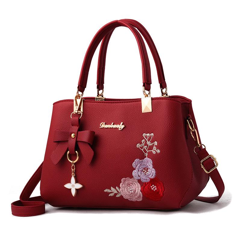 Big capacity European and American style Shoulder Handbag Trendy wild Patent leather bag