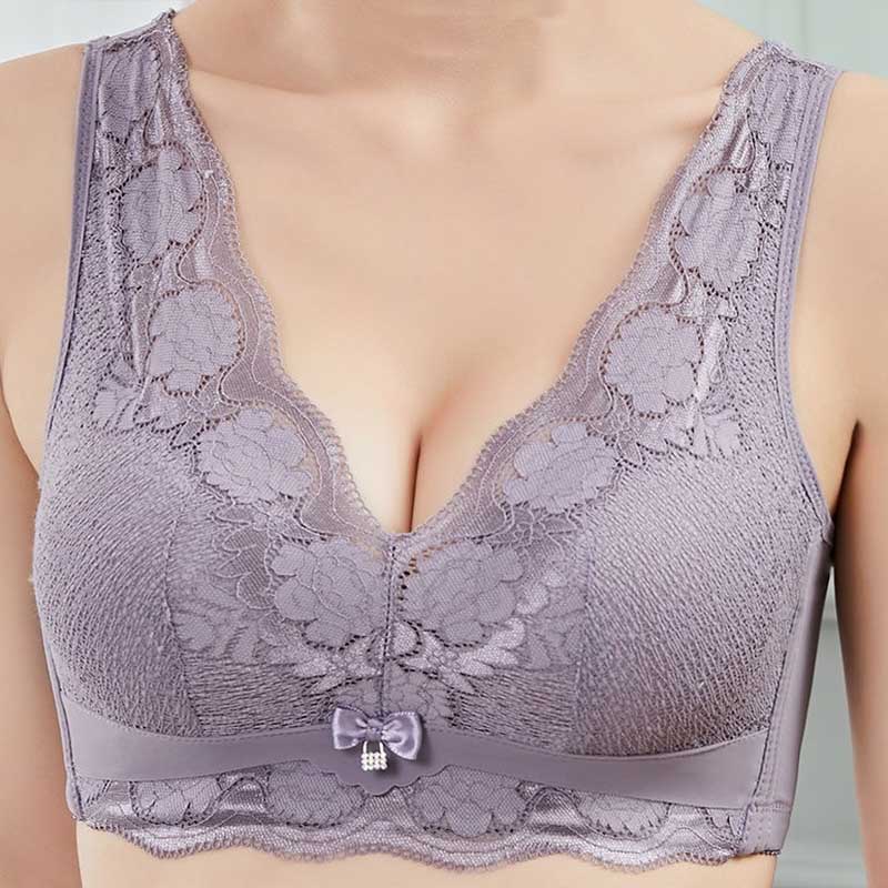 Beautiful Back Without Steel Ring Light and Comfortable Gather Side Put on The Support Adjust The Chest Shape, Medium Thick Cup Thin Sexy Bra