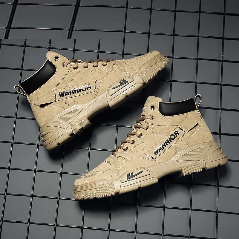 Men's Shoes Martin Boots Men's Autumn Men's High-top Tooling Boots Labor Insurance Shoes Men's Work Shoes