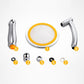 Pressurized Shower Head High Pressure Shower Household Top Spray Water Heater Universal Rain Shower Head Bath Flower Wine Set