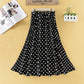 Summer Floral Printed Chiffon Women's Skirt High Waist A-line Long Skirts Female Casual Lady Skirt