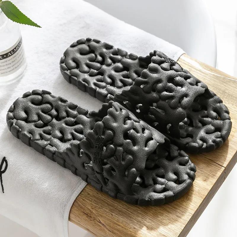 Summer Men's and Women's Slippers Flat Bottom Non-slip Couple Wear Slippers