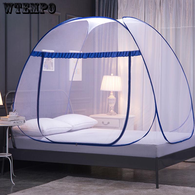 WTEMPO Summer Free Installation Double Door Yurt Mosquito Net Thickening Encryption Full Double Home