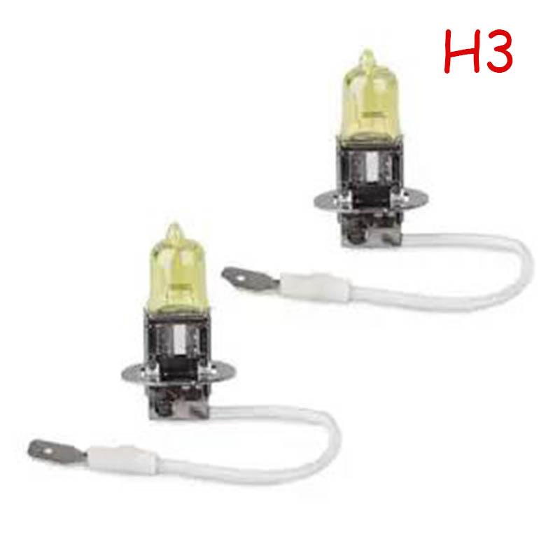 2pcs Car Headlights Gold Light Low Beam High Beam Light Integrated H4 H7 H1 H8 H11 Super Bright Xenon Lamp Glare Modified Halogen Bulb
