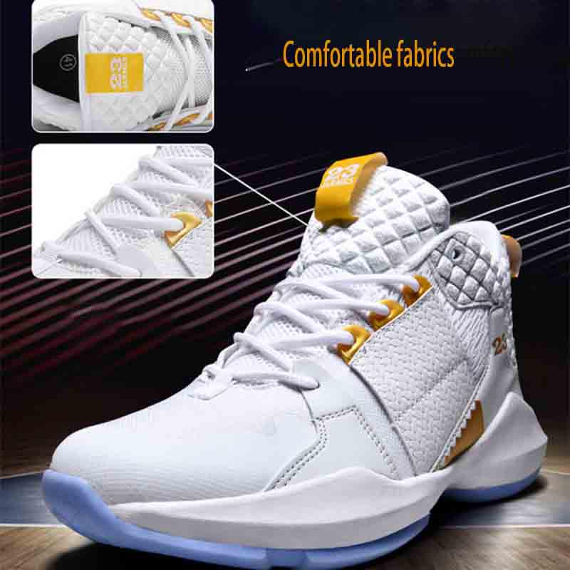 Men's high-top sports shockproof Sports Combat shoes men's shoes breathable basketball sneakers
