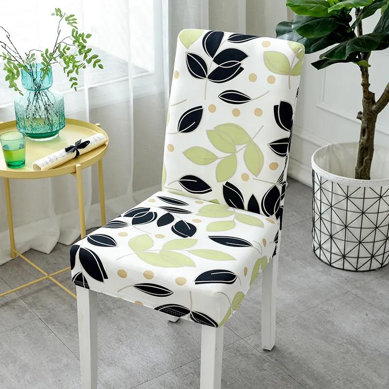 Chair Cover  Cushion Backrest Integrated Household Modern Minimalist Dining Chair Elastic Universal Seat Cushion