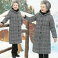 Middle-aged and Elderly Women's Grandmother Winter Padded Jacket Mid-length Plus Velvet Thickening Elderly Mother's Coat