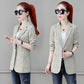 Autumn Women Plaid Blazers and Jackets Work Office Lady Suit Slim Single-breasted Business Female Blazer Coat Women's Casual Jacket