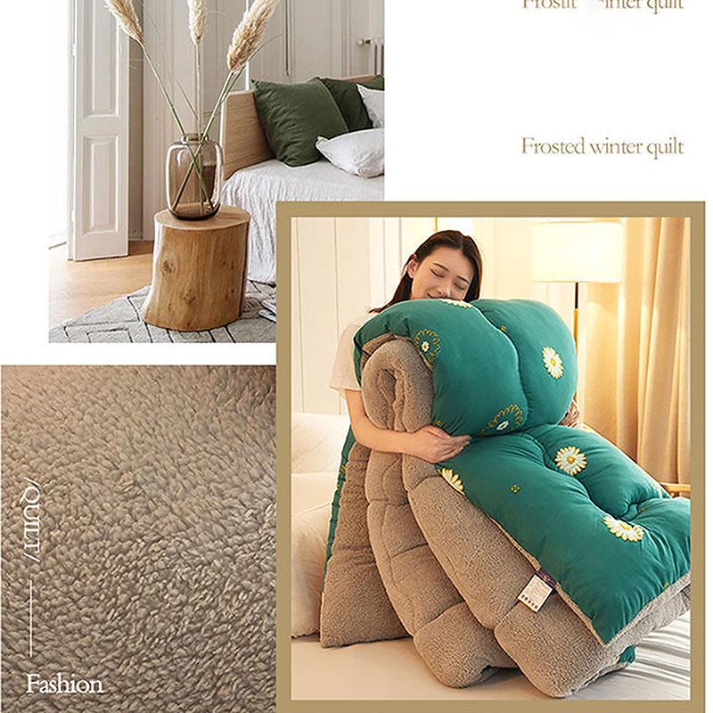 Winter Thick 5kg Lamb Velvet Quilt Spring and Autumn Single and Double Air Conditioning Quilt To Keep Warm In Winter