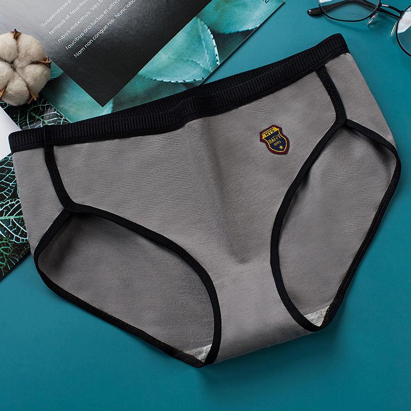 Women's Cotton Adult Underwear Antibacterial Mid-waist Breathable Japanese Briefs Student Korean Version Plus Size Briefs