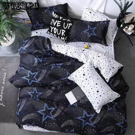 Home Textile Bedding Sets Duvet Cover Bed Sheet Pillow 4pcs Warm