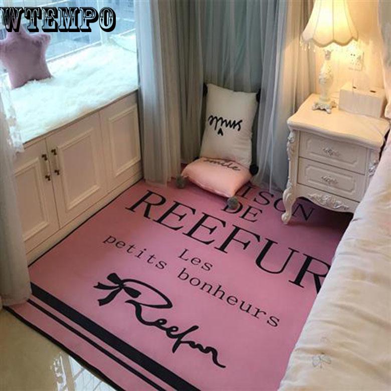 Nordic Modern Simplicity Carpet Bedroom Tea Table Rugs Non-slip Geometric Patterns Carpets