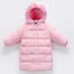 Children's Down Jackets Long Section for Boys Girls Thicken Children's Winter Coats for Children with Hooded Babies and Infants Children's Clothing