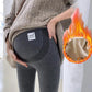 Pregnant Women's Pants In Winter Wear Thickened Plush Leggings Pregnant Women's Clothes Autumn and Winter Warm Cotton Pants Winter Clothes