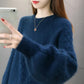 Round Neck Pullover Sweater Ins Women's Forest Loose Outer Wear Autumn and Winter New Lazy Style Knitted Bottoming Shirt