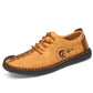 British Handmade Casual Leather Shoes Men's Low-top Soft-soled Breathable Large Size Lok Fu Men's Shoes