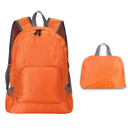 Korean Version of The Multifunctional Travel Backpack Outdoor Climbing Bag Storage Bag Simple and Lightweight Folding Backpack