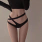 Hollow Sexy Panties Women's High Elastic Cross Temptation Strapping Panties Sports Angled Low Waist Underwear Shorts