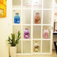 Fantasy flower glass bottle balcony cabinet door glass window decorative wall sticker