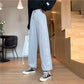 Gray Sweatpants Female Spring Korean Version of Loose Casual All-match Student High-waisted Waistband Was Thin Harem Pants Tide