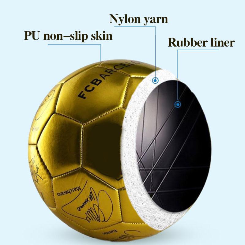 Size 5 Spain Soccer Ball PU Leather Football Wearable Soccer Training and Competition Ball Sporting Goods